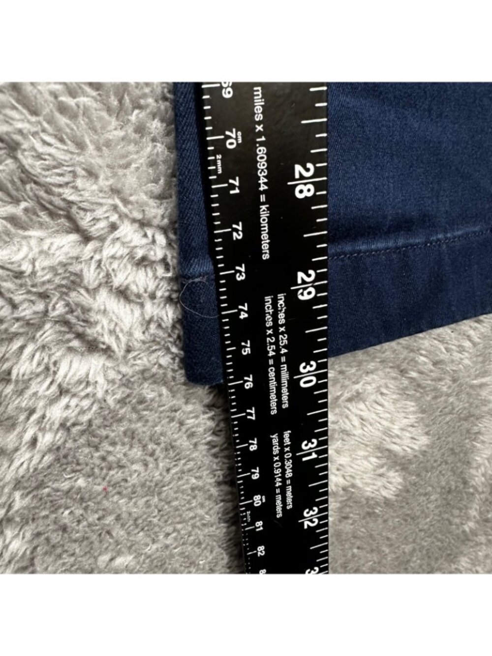 J.Crew Stretch Chino Pants Mens 31x32 Navy Blue Slim Straight Cotton Twill - Picture 3 of 9